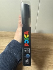 Posca Paint Marker- 8 Count- Black, Red, Pink, White, Green, Blue, Yellow New C2