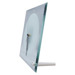 H-E 20pcs/CTN * 7.8″ x 7.8″ Sublimation Blank Clock Glass Photo Frame DIY