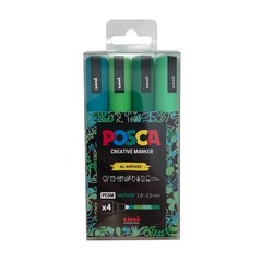 Marker Set 4 in Green Tones, Pens for Art Supplies, School, Rock Art, Fabric,…