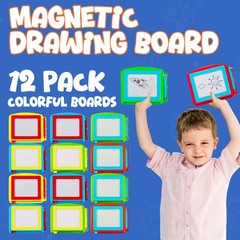 Bedwina Magnetic 6 X 4.75 Inches, 12 Pcs – (6) Yellow/Red Blue/Red