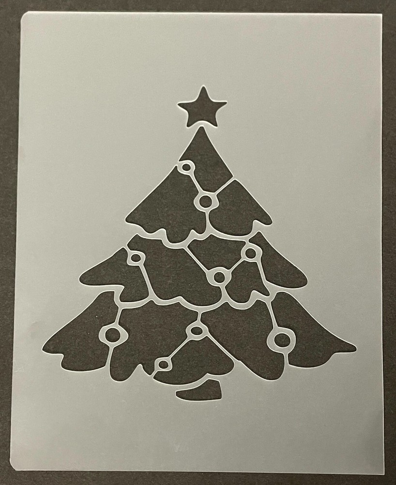 Christmas Tree #14 Stencil 10mm Thick, X-mas, Santa, Snow Flake, Holiday