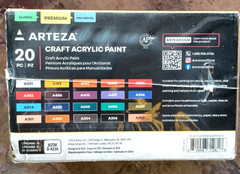 ARTEZA 20 Color Craft Acrylic Paint Set, Set of 20 (2 Oz ea) NEW/SEALED