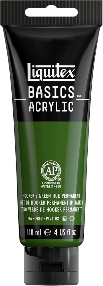 BASICS Acrylic Paint, 118Ml (4-Oz) Tube, Titanium White