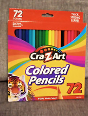 CraZArt Colored Pencils 72ct Vivid Bright Non-Toxic, Wood Pre-Sharpened NIB