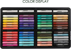 Marie’s Oil Pastels Set, Tin Box 48 Colors + 4 Bonus White Sticks, Rich Pigments