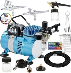 Airbrush Kit Master Cool Runner II Dual Fan Gravity