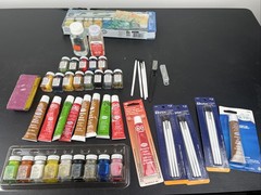 LOT Testors paint brushes Vintage model car boat airplane tether cl control line