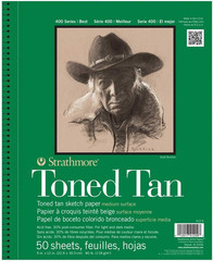 400 Series Sketch Pad, Toned Tan, 9X12 Inch, 50 Sheets – Artist Sketchbook For
