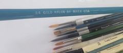 Lot Of 17 Brush Paint Vtg Lyra Germany Daniel Smith Marx Liquitex Royal And Mix