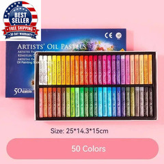 Artists’ Soft Oil Pastels, Professional Set of 12/25/48 Assorted Color, Water-So