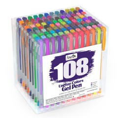 Gel Pens 108 Colours Gel Pen Set for Adult Colouring Books Art Markers