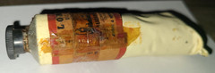 Vtg Winsor & Newton London Oil Colour artist paint tube, Alizarin Crimson Red