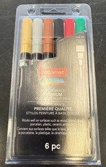 Premium Chisel Tip Oil-Based Paint Pens by Craft Smart® 6pc Paint Pen Set – NEW