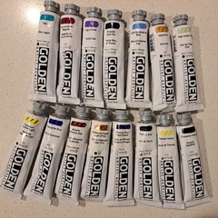 Golden heavy body acrylic paint 15 tubes