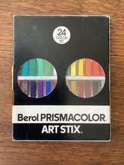 Vtg 1987 Berol Prismacolor Art Stix 1953 – FULL Set of 24 – EXCELLENT!