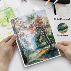 30 Pack Blank Watercolor Cards 5”x7”, 140lb/300gsm 100% Cotton Acid-Free Heav…