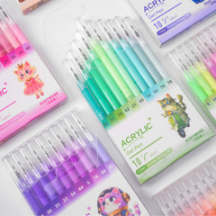 10/100 Colors Acrylic Gel Pens, 1.0 Fine Tip Muticolor Gel Pen Art Set