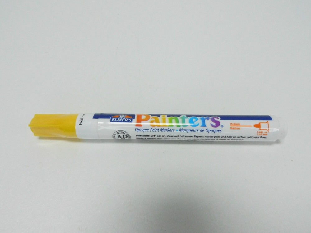 Lot of 3 New Yellow Elmer’s Painters Opaque Paint Markers Medium 7373