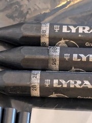 Prismcolor Ebony LYRA GRAPHIT 2B 6B Alphacolor CHAR-KOLE Sketch Art Supply Lot