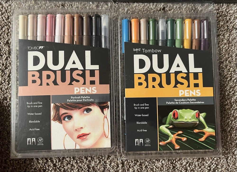 Tombow Dual Brush Markers Pallette 2 Sets of 10