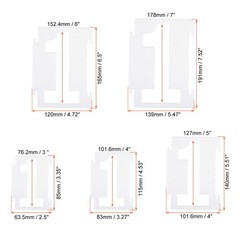 5 Inch Number Stencils Reusable Plastic Numbers Templates Set 0-9, White 10pcs