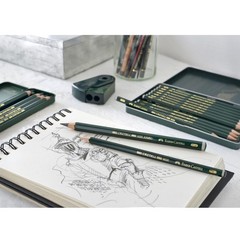 Faber-Castell – Castell 9000 Art Set Pencil (Pack 1 Count of 6), Green