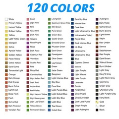 H & B 120 Colored Pencils Set, Art Pencil Kit for Adult Coloring,Oil Based Soft