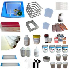 Micro-adjust 4 Color Screen Printing Kit Press Printer with Full Set Supplies