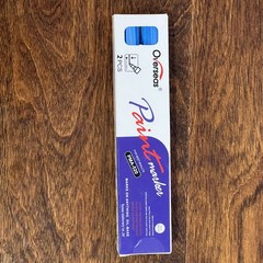 (12 Boxes, 24 Ea) Overseas PMA-520 Permanent Oil-Based Paint Markers BLUE