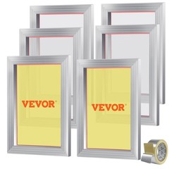 VEVOR Screen Printing Kit Silk Screen Printing Frame 10x14in 156 Count Mesh 6pcs