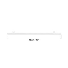 Poster Hanger Rail Poster Strip Bar 45cm/18″ Clear with Clips 4 Set