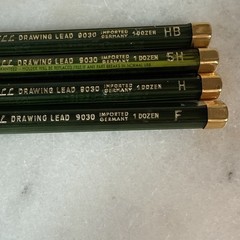 Lot of A.W. Faber Castell Green Tubes Drawing Leads 9030 H