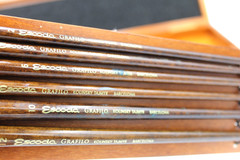 Escoda Reserva Kolinsky-Tajmyr Sable Brushes, Long Handle – Set of 6 – Great