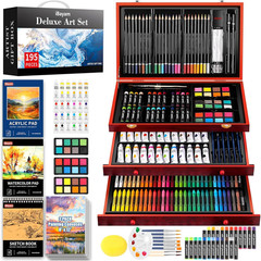 Art Supplies, 195 Pack Art Set Drawing Kit for Adult, Arts and Crafts Painting K