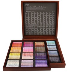 MUNGYO Gallery Soft Oil Pastels 120 Colors Set Wooden Box | MOPV-120W | NEW