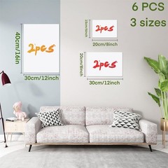 Canvases for Painting 40×30,30×20, 20×15 8 Set Stretched White Canvas with Petal