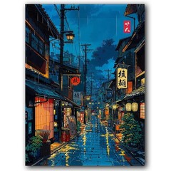 Landscape Paint by Numbers Kit for Adults Beginner,Easy Adult Paint by Number K