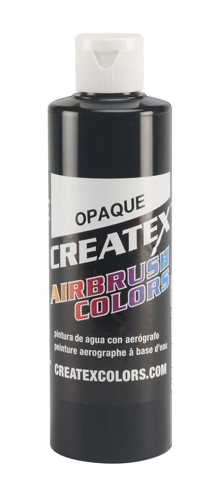 Createx Colors 5211-08 Paint for Airbrush, 8 Fl Oz (Pack of 1), Opaque Black