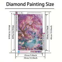 Diamond Paintings Kits for Beginners,Full Round Drill Diamond Arts Kits for Ad,,