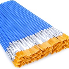 50 Pcs Flat Paint Brushes for Touch Up, Small Paint Brushes for Classroom Cra…