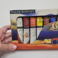 Daler-Rowney Georgian Oil Paint Introduction Set Of 10 20ml Tubes