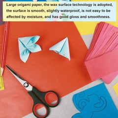 100 Sheet Large Origami Paper 12 x 8 Inch Shiny Origami Kite Paper