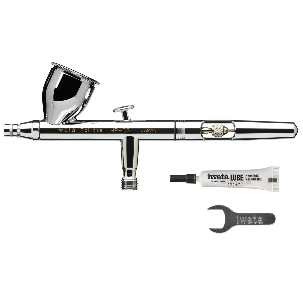 Iwata Eclipse HP-CS Airbrush – Gravity Feed Dual Action, High-Flow Atomization