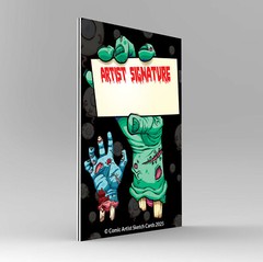 🧟 Zombie Artist Sketch Blank Trading Cards 2.5″x 3.5″ – 32pt Thick – 5 Cards 🧟