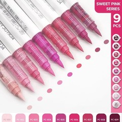 NEW 9pcs Acrylic Brush Markers Set Pro Colors with Auto Ink Control for Art DIY