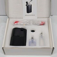 Airbrush Kit W/Compressor 50 Psi Non-clogging Rechargeable Painting, Nails,Cake