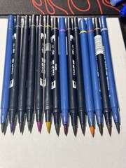 Tombow ABT Dual Brush Pens 18/15 Staedtler MarsGraphic 3000 Duo Color Brush