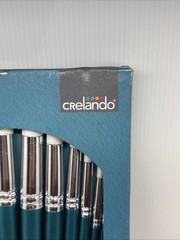 Brand New Celadon Round Brush Set Of 15 – Oil Acrylic Watercolor – Teal Handles