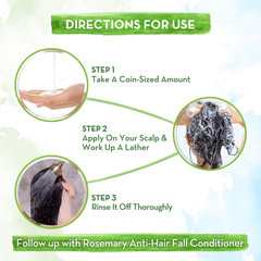 Rosemary Shampoo with Rosemary & Methi Dana 8.45 Fl Oz / 250Ml