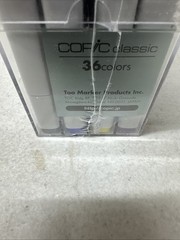 Copic Classic 36 Color Marker Set New Sealed Case Crack See Photos